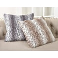 thumbnail image 2 of Fennco Styles Juneau Collection Faux Fur Throw Pillow - 18" Squear - 2 Colors (Natural), 2 of 2