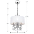 thumbnail image 3 of Crystorama Lighting - Three Light Mini Chandelier - Mini Chandelier - Othello -, 3 of 6