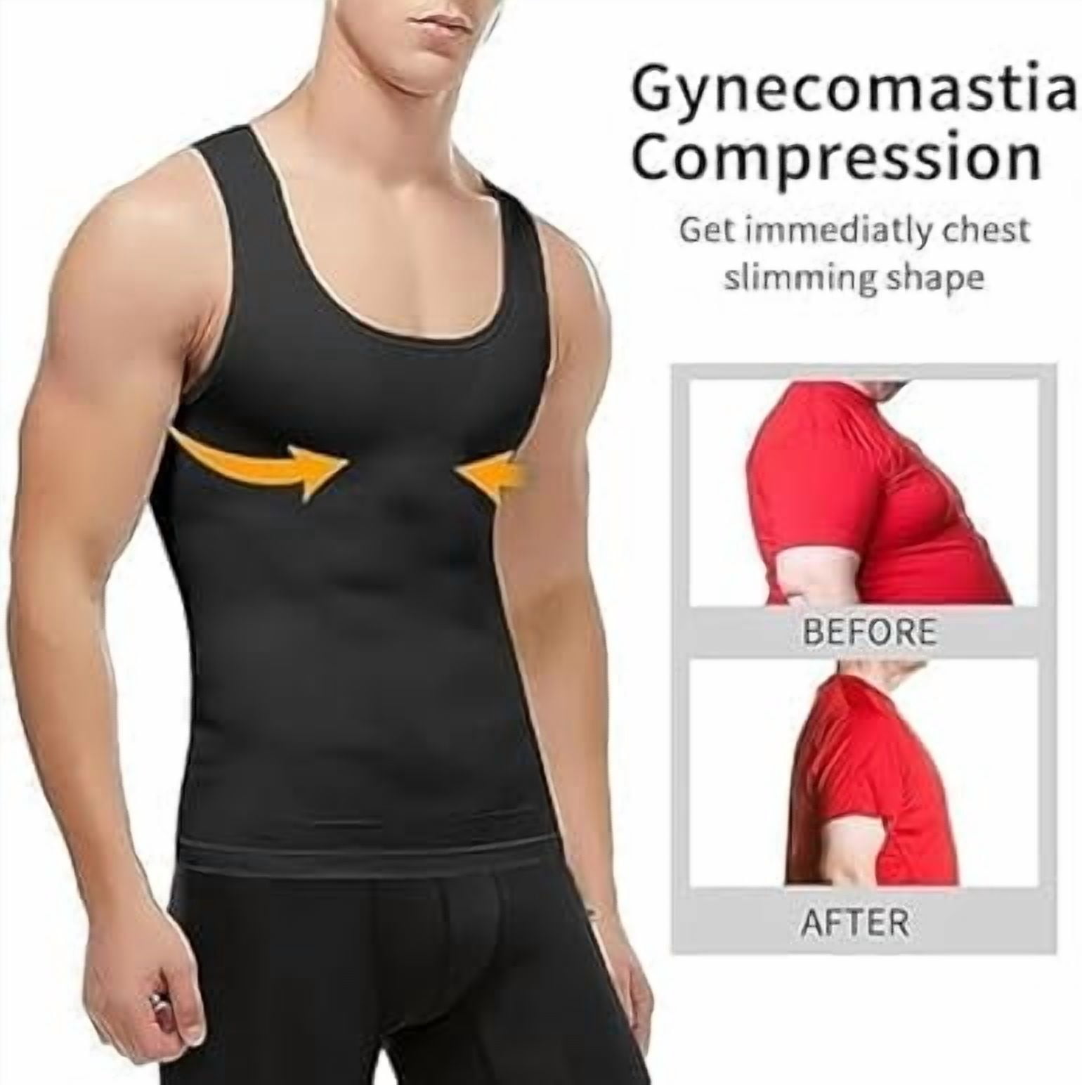 Selure Shaping Tank Men, Upgraded Compression Shaping Tank 2.0 Men, Breathable Invisible Shirts