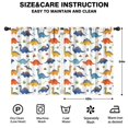thumbnail image 2 of Blackout Kids Curtains,Colorful Dinosaurs Bones Pattern Childrens Insulated Curtains Set Of 2,Bedroom Essentials,Toddler Room Decor 42"x54", 2 of 5