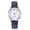 Blue, variant on Fashion Sport Ms Stainless Steel Belt Band Quartz Analog Wrist Watch