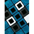 thumbnail image 2 of United Weavers Veria Blitzen Shag Geometric Area Rug, Aqua, 5'3" X 7'2", 2 of 5