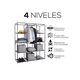 thumbnail image 4 of Armario Armable Closet Organizador De Ropa De Acero Inoxidable  Xtellar Color Negro, 4 of 4
