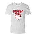 thumbnail image 2 of Wild Bobby, Cute Baseball Mom Ribbon Gift, Mother's Day, Men Premium Tri Blend T-Shirt, Heather White, Medium, 2 of 3