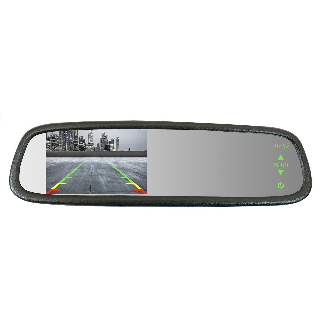 Master Tailgaters Sleek Rear View Mirror with Ultra Bright 4.3" Auto