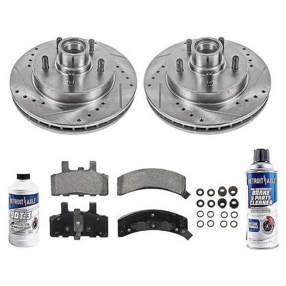 Front Brake Pad and Rotor Kit - Compatible with 1996 - 2002 GMC Savana 1500 1997 1998 1999 2000 2001
