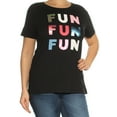 thumbnail image 2 of Ban.Do Womens Cotton Fun Metallic Graphic T-Shirt, 2 of 3