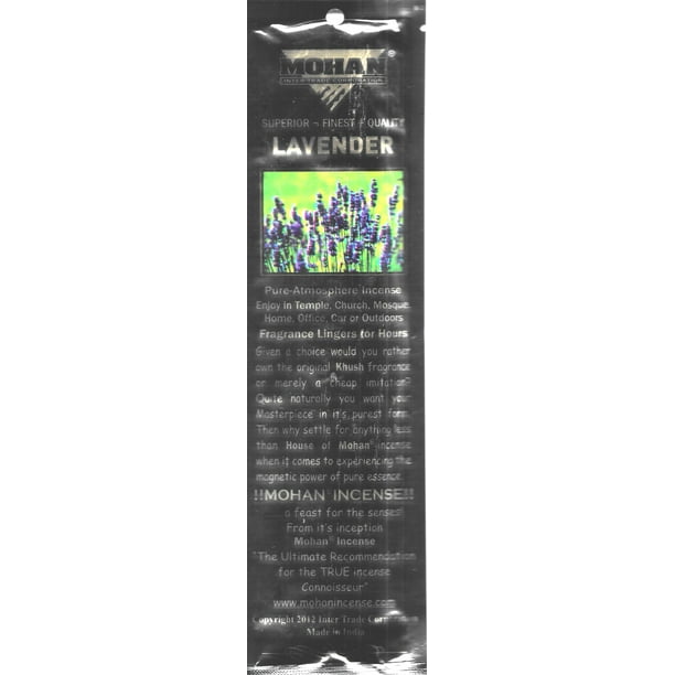 House of Mohan Lavender incense 5 pack (50 Sticks)