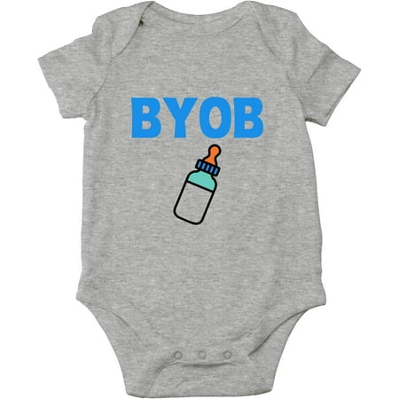 

BYOB- Bring Your Own Bottle Party at My Crib Tonight - Cute One-Piece Infant Baby Bodysuit