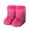 Hot Pink, variant on Willtoo Women's Furry Faux Fur Boots Fuzzy Fluffy Mid Calf Snow Boots Suede Warm Fur Lined Booties Flat Fashion Boots Brown US-7(EU-38)