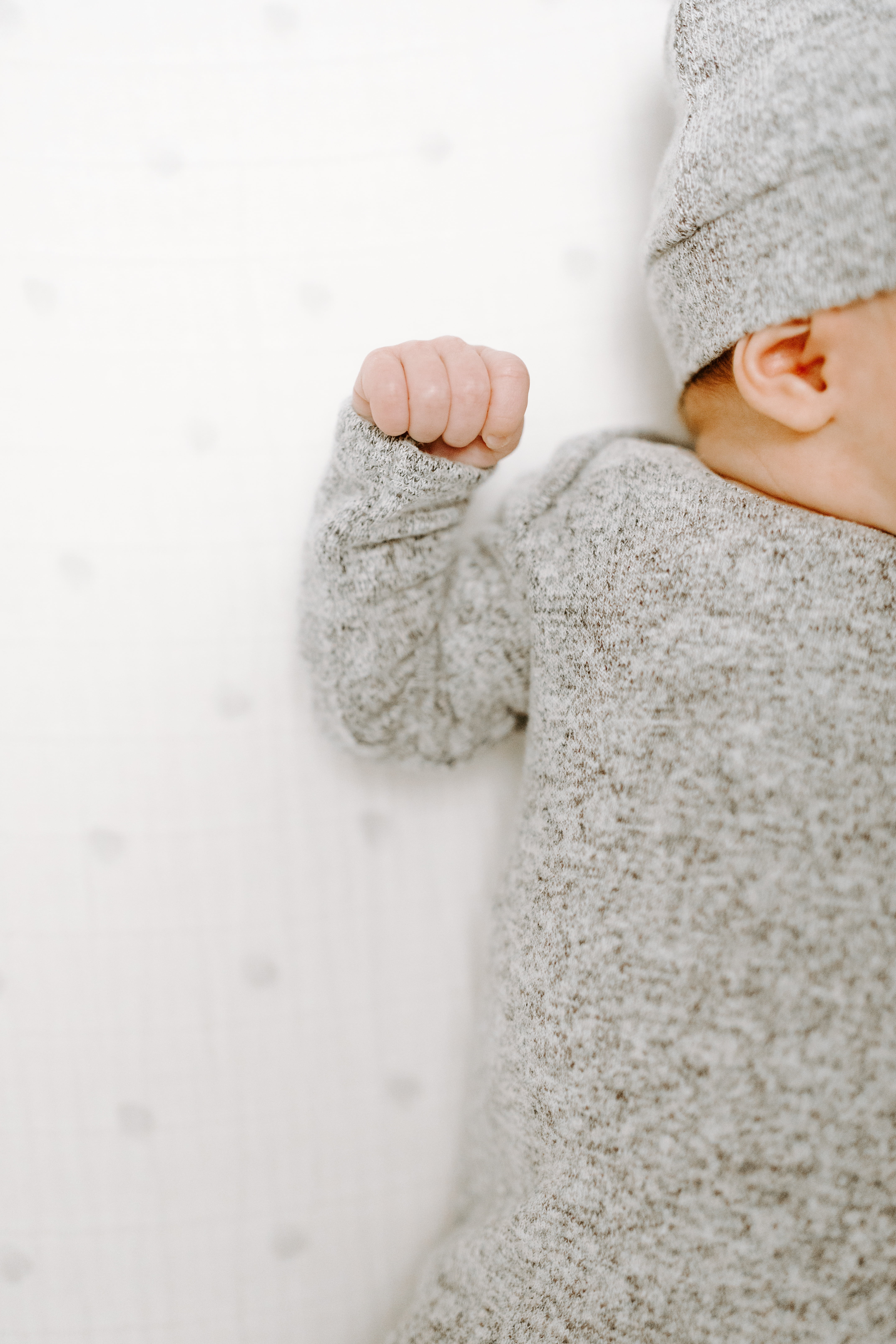 aden + anais snuggle knit newborn gift set heather grey