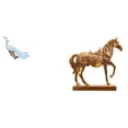 thumbnail image 1 of Escultura De Caballo De Pavo Real, Figura Decorativa Para Jardín, Artesanía, Estatua De Resina Grabada, Figuras De Animales Para Decoración Del Hogar, La Oficina Y El Jardín., 1 of 8