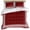 Red, variant on 3 Piece Burnt Orange Geometric Duvet Cover Set Full Size, Microfiber Comforter/Quilt Cover with Corner Ties and 2 Pillowcases, Country Greece Key Art All Season Soft Bedding with Zipper Closure