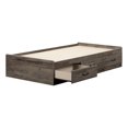 thumbnail image 2 of South Shore Ulysses Twin Mate's Platform Storage Bed with 3 Drawers, in Fall Oak, 2 of 10