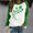 Green, variant on St. Patrick'S Day Shirt Ladies Saint Patrick's Day Printed Round Neck Long Sleeved T-shirt Loose Top St. Patrick'S Day Shirt