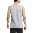 thumbnail image 4 of Reebok Mens Classic fit Sleeveless Graphic Tank Top Shirt Large Grey Solid, 4 of 6