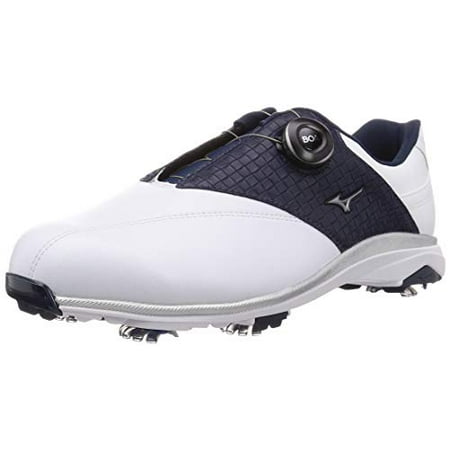 

Mizuno Golf Shoes Wide Style 003 Boa Spike 4+1E (F Equivalent) Men s White x Navy 24.5 cm F