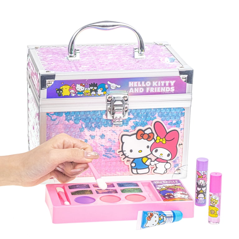 Hello Kitty and Friends Cosmetic Beauty Train Case, Lip, Nail
