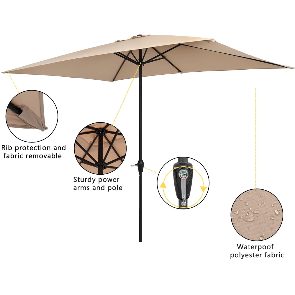 Kepooman 10FT Light Folding Sun Shade Umbrella Without Base, Lightweight Adjustable Instant Sun Protection - Top Color Kepooman 10FT Light Folding Sun Shade Umbrella Without Base, Lightweight Adjustable Instant Sun Protection - Top Color