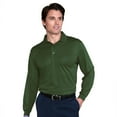 thumbnail image 1 of Monterey Club Men's Solid Long Sleeve Golf Polo Shirt #1271, 1 of 2