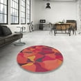 thumbnail image 3 of Ahgly Company Indoor Rectangle Patterned Red Abstract Area Rugs, 8' x 10', 3 of 6