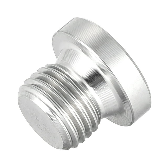 Tapón ciego de cabeza hexagonal interna con brida - M10 x 1 Macho, accesorio de tubo de acero inoxidable