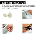 thumbnail image 6 of Perilla Home White Oval Marble Knob (Set of 6) Knob Pull And Push For Handles Cabinet Door Home Interior Decorative Knobs for Home Kitchen Cupboard Dresser Wardrobe Drawer Pulls, 6 of 8