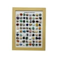 thumbnail image 2 of Natural Crystal Agate Ore Specimens Collection Set | 80 Varieties Stones Display | Framed Mineral Decor | Decorative Geology Display | Collectible Rocks | Home Office Ornament, 2 of 9