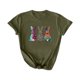 thumbnail image 5 of Mujeres Manga Corta de Verano Tops Día de San Valentín Impreso Cuello Redondo, Camisa de Moda Casual Blusa, 5 of 6