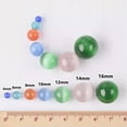 thumbnail image 5 of U8MO 4/6/8/10/12/14/16mm Round Cat's Eye Crystal Glass Loose Crafts Beads lot-19# Bluish Purple-6mm (50pcs), 5 of 9