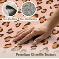 thumbnail image 6 of ODIKA Pink Leopard Cheetah Spotted Rosette Wildlife Theme Statement for Guest Room, Lounge, Apartment, Non-Slip Low Profile, 6 of 7