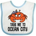thumbnail image 3 of Inktastic Ocean City Maryland Cute Crab Boys or Girls Baby Bib, 3 of 4