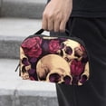 thumbnail image 2 of Skull USB Case Digital Bag Cord Organizer Box Charger Case Oxford Cloth Waterproof Electronics Storage Bag 5.9x9.44x3.14 in, 2 of 6