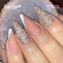 Fofosbeauty 24pcs Summer Nails Designs 2022, Medium Almond Press ...