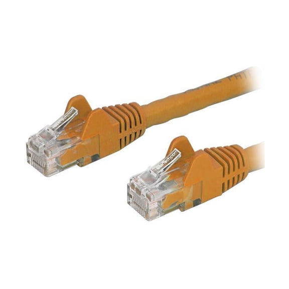 StarTech 2ft CAT6 Ethernet Cable - Orange CAT 6 Gigabit Ethernet Wire -250Mhz 100W PoE RJ45 UTP Network Patch Cord Snagless with Strain Relief (N6PATCH2OR)