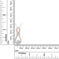 thumbnail image 5 of AFFY 1/15 Ct Diamond Accent Flower Infinity Womens Pendant Necklace 14K Gold Over 925, 5 of 7