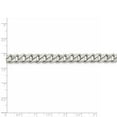 thumbnail image 4 of White Sterling Silver chain Curb Men's 28 in 8 mm 8mm, 4 of 5
