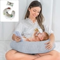 thumbnail image 4 of Almohada de lactancia para bebés y localizador corporal con funda de almohada de algodón de calidad, adecuada para lactancia materna de bebés, 4 of 5