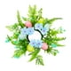 thumbnail image 2 of Adornos de guirnalda de anillo de velas Pilar de decoración de Pascua Corona de candelabros Corona artificial para la cocina Acción de Azul, 2 of 8