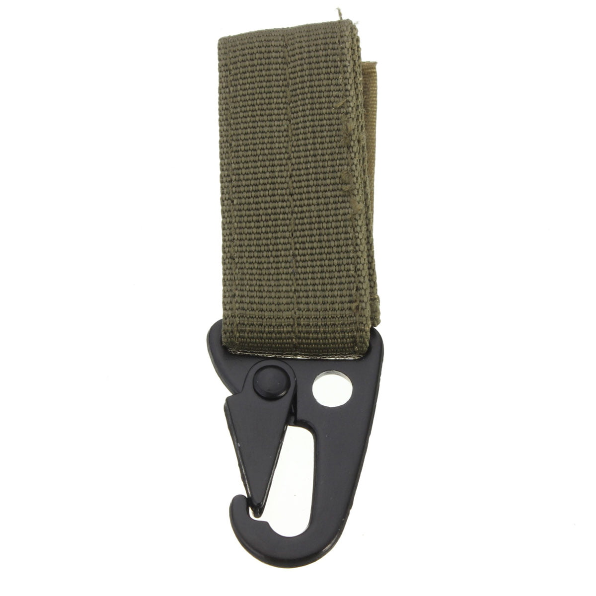 Tactical Molle Belt Carabiner Key Holder Bag Clip Hook Webbing Buckle Strap 