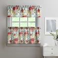 thumbnail image 2 of Kitchen Window Curtains over Sink Pioneer 24 Inch 3 Pieces Set Small Window Cafe Curtains for Home Decor Rod Pocket Tier Drapes, 2 of 6