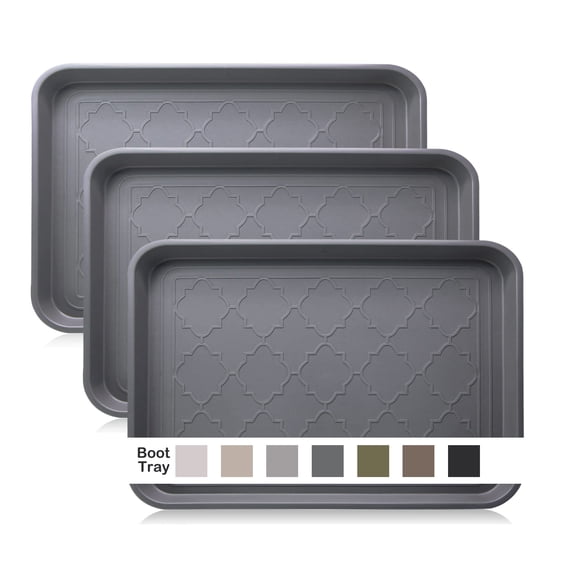Bandeja para botas WATANIYA PET para entrada e interior, 3 paquetes de 42,4 x 32,5 cm