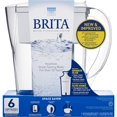 thumbnail image 1 of Space Saver Water Filter Pitcher - White, 6 Cups, 1 of 1