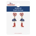 thumbnail image 2 of Way to Celebrate Americana Patriotic Western Drop Earrings, 2 of 4