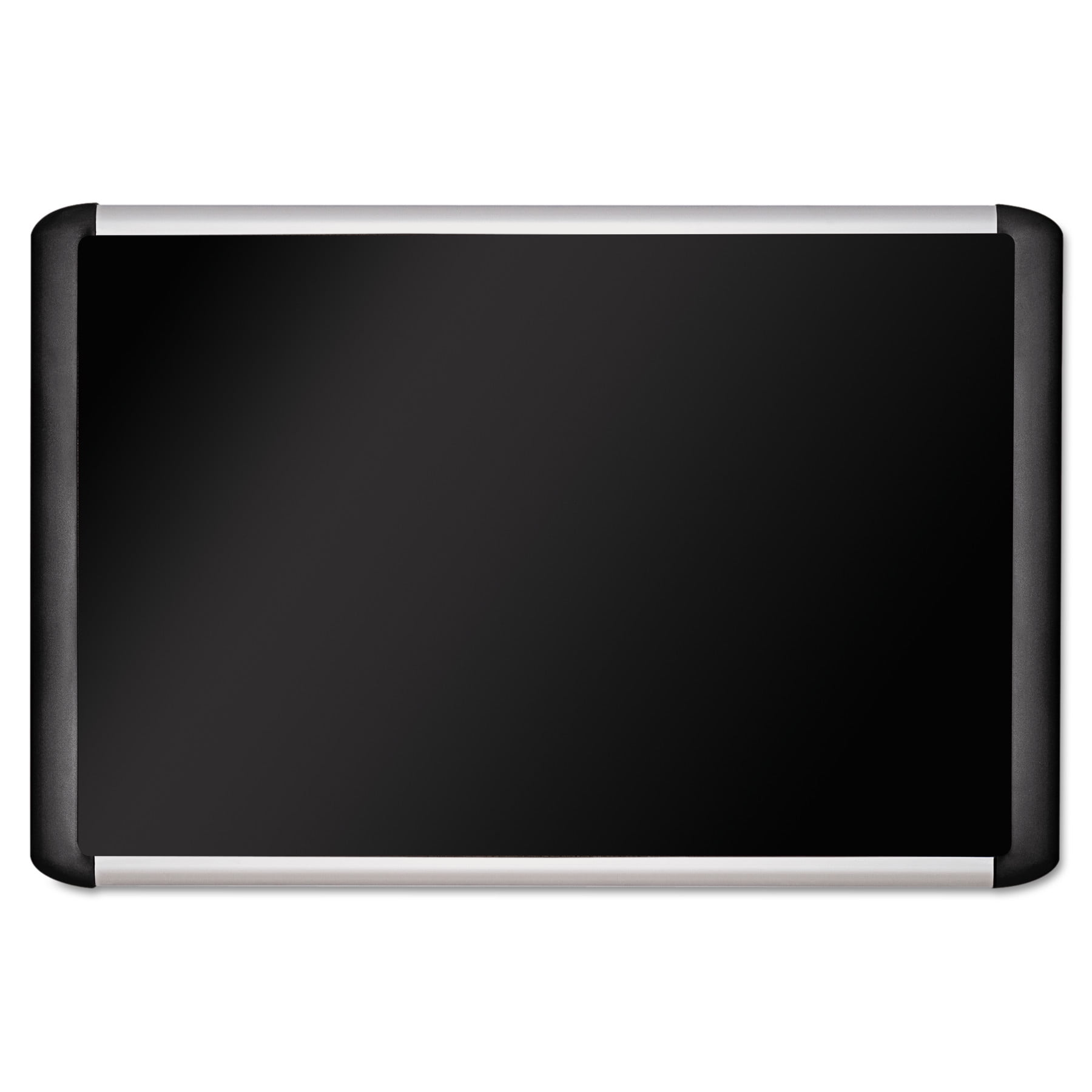 MasterVision Black fabric bulletin board, 48 x 96, Silver/Black