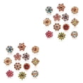 thumbnail image 4 of Qarigey 12 Uds. De broches pequeños de flores, diamantes de imitación brillantes, accesorios de joyería nupcial, Pin de aleación a la moda, 2piezas, 4 of 6