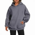 thumbnail image 4 of Women's Plus Size Oversized Hooded Sweatshirt - Thick Warm Fleece Lined Long Sleeve Pullover Casual Loose Fit Hoodie Top Trendy Streetwear Hoodies For Teen Girls, 4 of 16