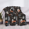 thumbnail image 3 of Yiaed Fox In The Forest Print Blanket Throw Blanket Soft Cozy Flannel Blanket for Home Bed Sofa Couch Chair-50"x40", 3 of 6