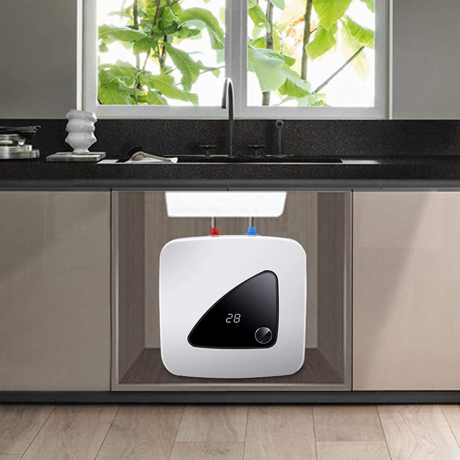 1.5KW Portable 8L Electric Hot Water Heater Storage Tank Shower Sink Lounge Heat