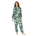 thumbnail image 2 of FORMRS Onesies Pajama for Adults Unisex Hoodie Winter Jumpsuit One Piece Sleepwear, Sizes S-2XL, Forest Camouflage Pattern, 2 of 7